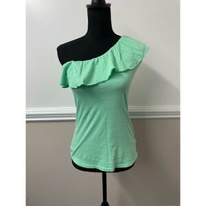 Lilly Pulitzer One Shoulder Mint Colored Top